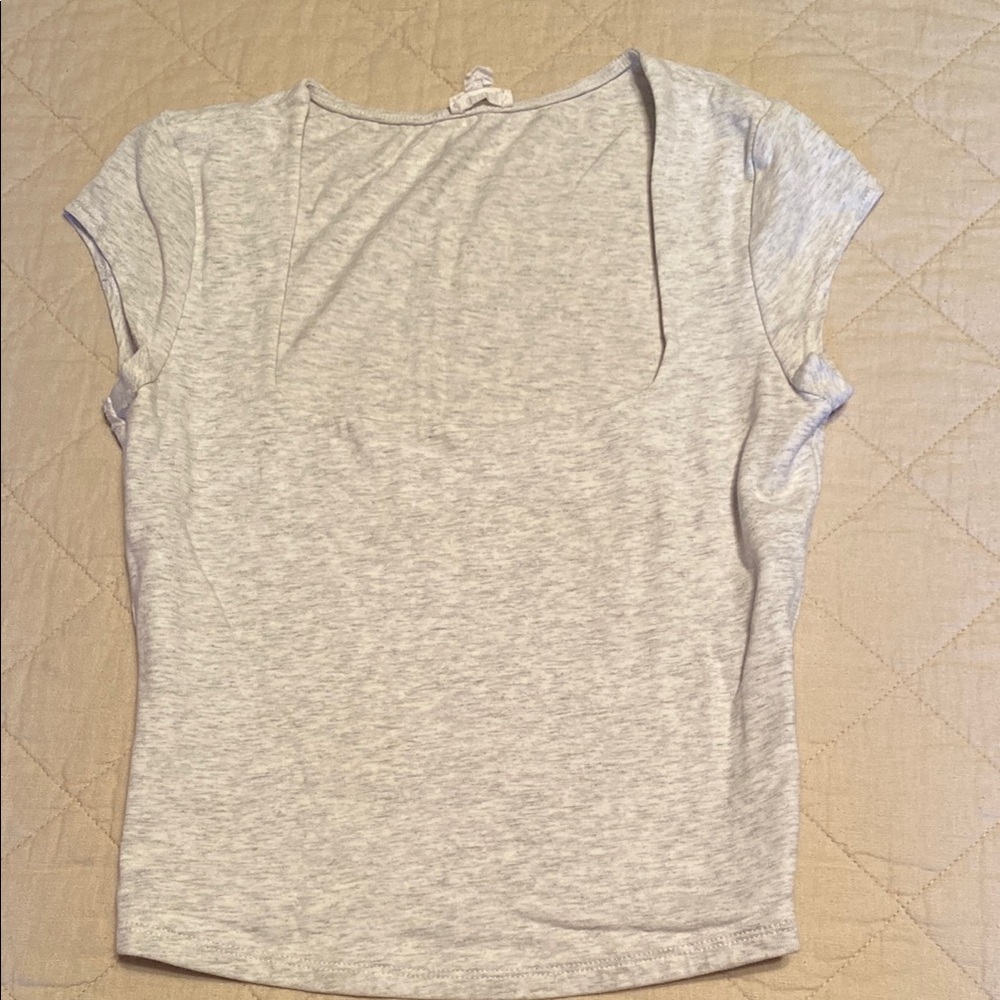 Garage Gray Fitted Short Sleeve Tee